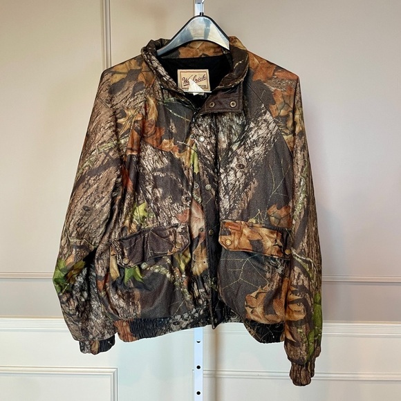 Woolrich Other - Vintage 90s Woolrich Men's Bomber Camo Jacket Coat Mossy Oak Medium mid weight